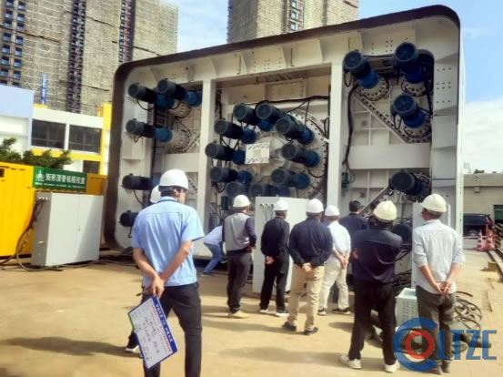 W8800×H5500矩形顶管机轴承及刀盘座整装顺利通过客户验收