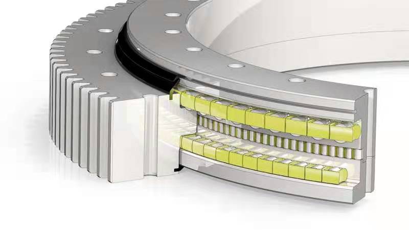 三排圆柱滚子组合